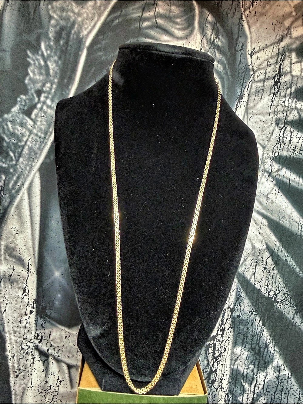 18K Italian Gold 3-Row Chain Necklace 60cm 4.00g 750 Solid Yellow Gold New